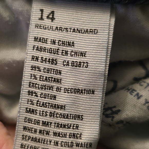 American Eagle Straight Super Stretch Jeans. Sz 14 Regular. Never Worn. No Tags. - Picture 5 of 8